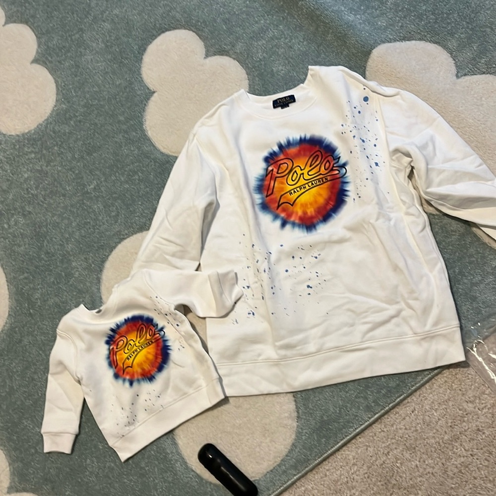 Matching mom and me sweatshirt boy or girl polo Ralph Lauren